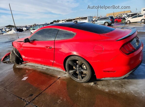 1FA6P8CF3M5121219 2021 FORD MUSTANG Red Tył lewy