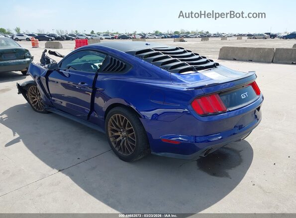 1FA6P8CF4G5283753 2016 FORD MUSTANG Blue Задня ліва чверть