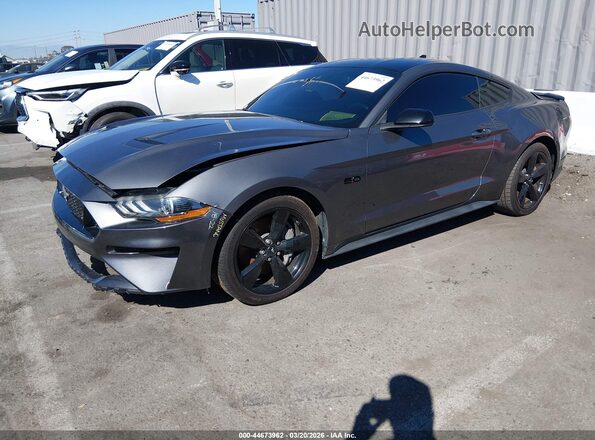 1FA6P8CF4M5118247 2021 FORD MUSTANG Gray Front left