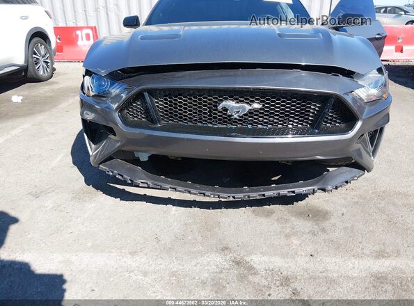 1FA6P8CF4M5118247 2021 FORD MUSTANG Gray Front view