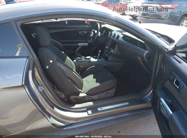 1FA6P8CF4M5118247 2021 FORD MUSTANG Gray Front interior view
