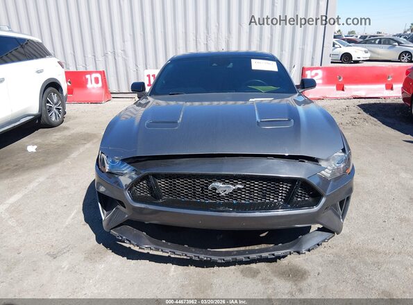 1FA6P8CF4M5118247 2021 FORD MUSTANG Gray Instrument cluster view