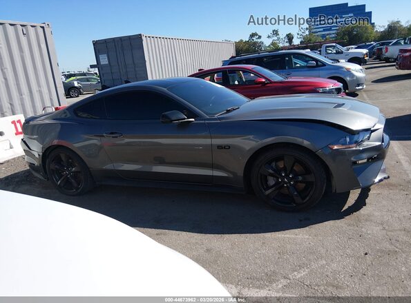1FA6P8CF4M5118247 2021 FORD MUSTANG Gray Rear interior view