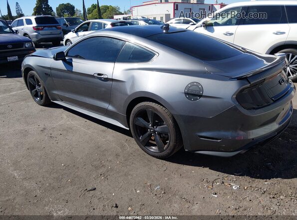 1FA6P8CF4M5118247 2021 FORD MUSTANG Gray Rear left