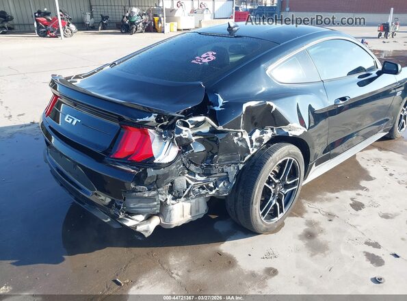 1FA6P8CF4N5131405 2022 FORD MUSTANG Черный Вид спереди