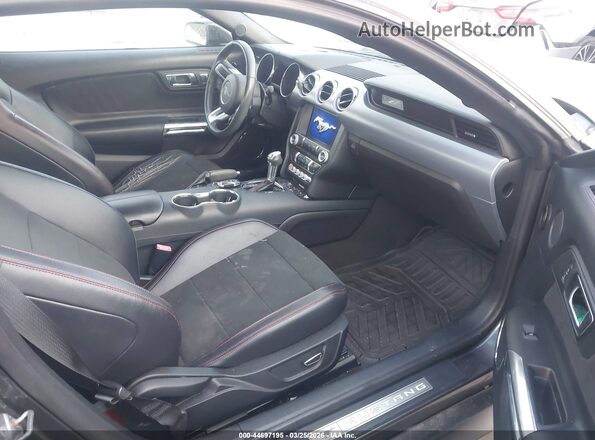 1FA6P8CF5G5228213 2016 FORD MUSTANG Gray წინა სალონის ხედი