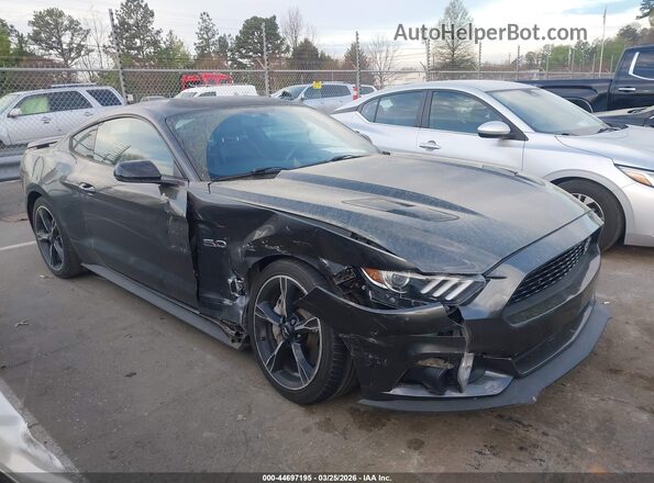 1FA6P8CF5G5228213 2016 FORD MUSTANG Gray უკანა სალონის ხედი