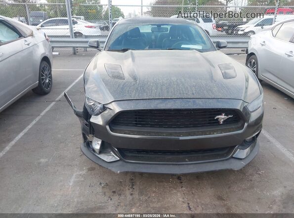 1FA6P8CF5G5228213 2016 FORD MUSTANG Gray ხელსაწყოთა პანელის ხედი