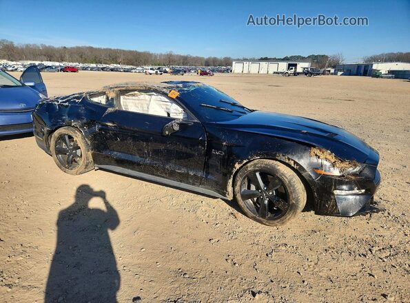 1FA6P8CF5N5138282 2022 FORD MUSTANG Black Przód prawy