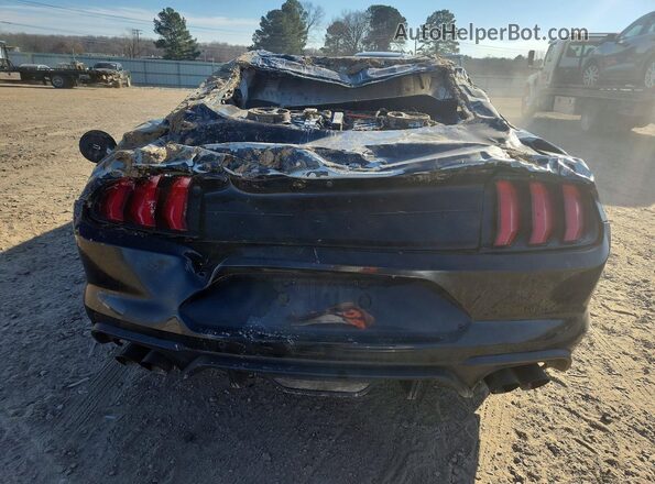 1FA6P8CF5N5138282 2022 FORD MUSTANG Black Widok z tyłu