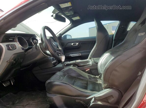 1FA6P8CF6G5333312 2016 FORD MUSTANG Maroon Front interior view