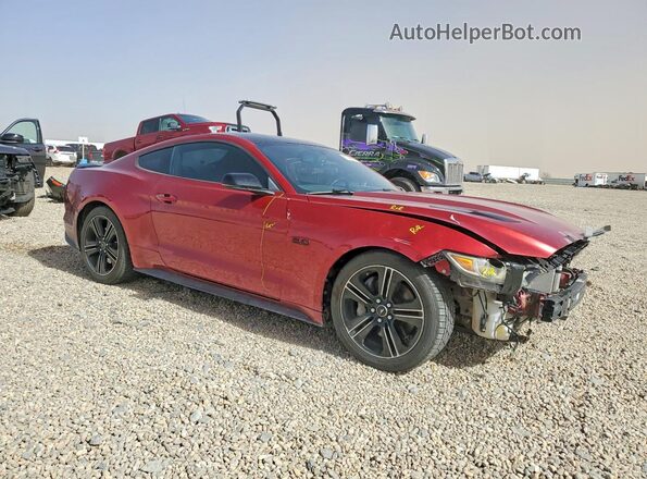 1FA6P8CF6G5333312 2016 FORD MUSTANG Maroon Front right