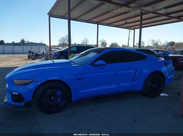 1FA6P8CF6H5292164 2017 FORD MUSTANG Blue Widok wnętrza 360 stopni