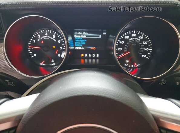 1FA6P8CF6J5129164 2018 FORD MUSTANG White Instrument cluster view