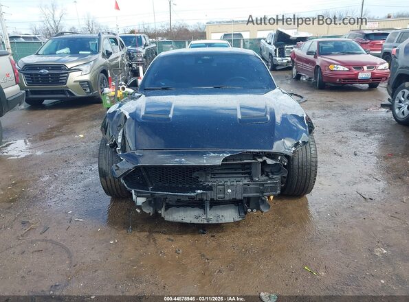 1FA6P8CF6M5151945 2021 FORD MUSTANG Черный Вид задней части салона