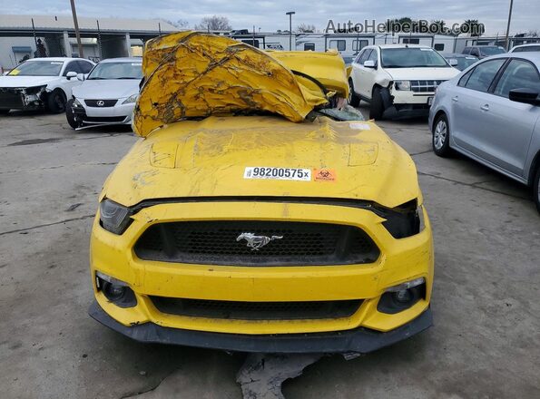 1FA6P8CF7G5328510 2016 FORD MUSTANG Yellow Vista frontal