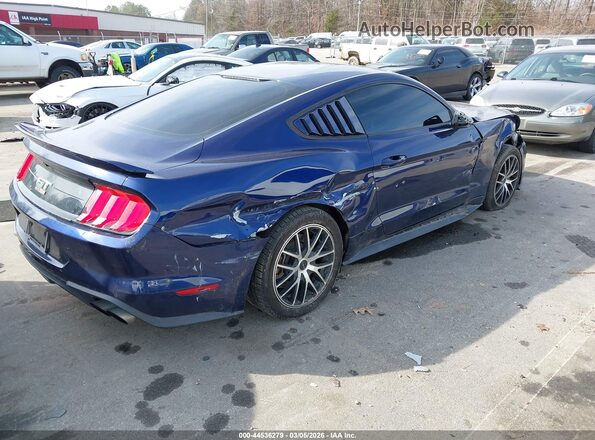 1FA6P8CF7J5106542 2018 FORD MUSTANG Синий Задняя правая четверть