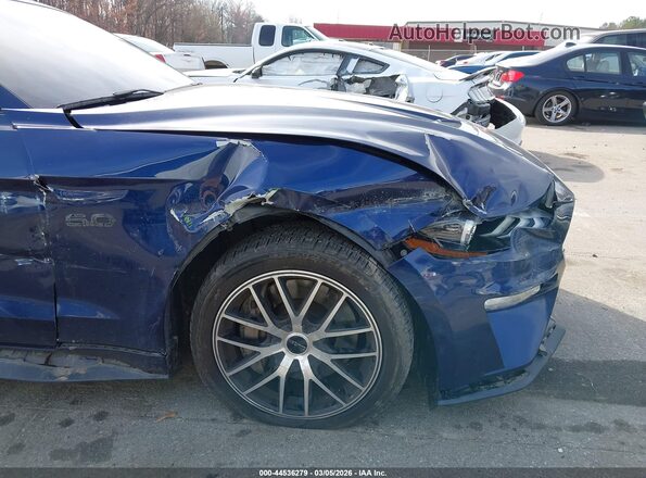 1FA6P8CF7J5106542 2018 FORD MUSTANG Синий Вид спереди