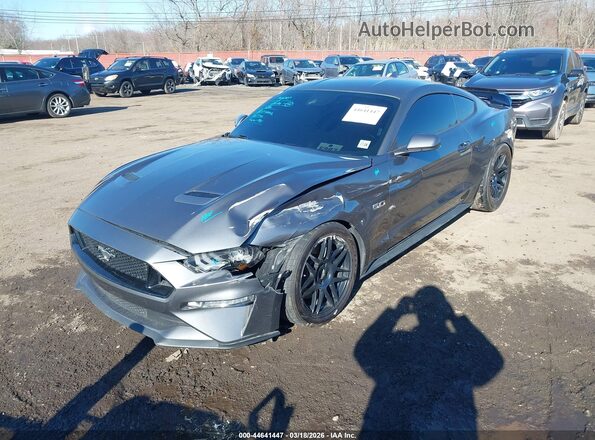 1FA6P8CF7P5303591 2023 FORD MUSTANG Gray წინა ხედი