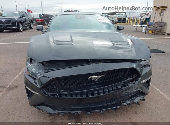 1FA6P8CF8M5157956 2021 FORD MUSTANG Black Front view