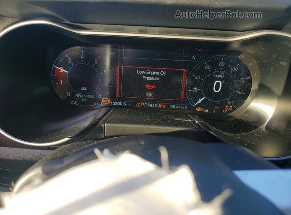 1FA6P8CFXM5157988 2021 FORD MUSTANG Синий Вид щитка приборов