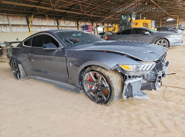 1FA6P8SJ2M5501190 2021 FORD MUSTANG Серый Передняя правая четверть