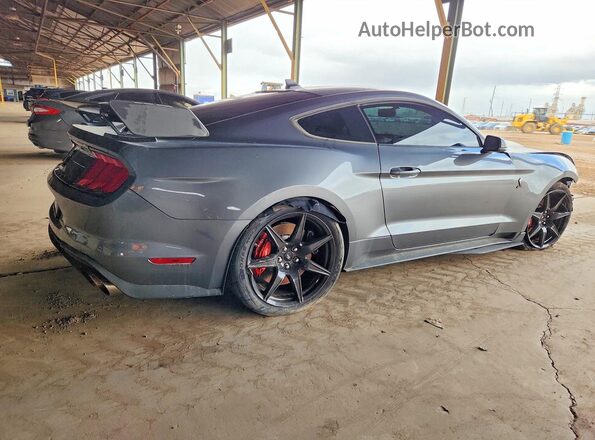1FA6P8SJ2M5501190 2021 FORD MUSTANG Серый Задняя правая четверть