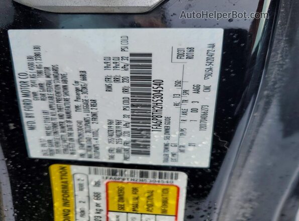 1FA6P8TH2H5304540 2017 FORD MUSTANG Black Widok komory silnika