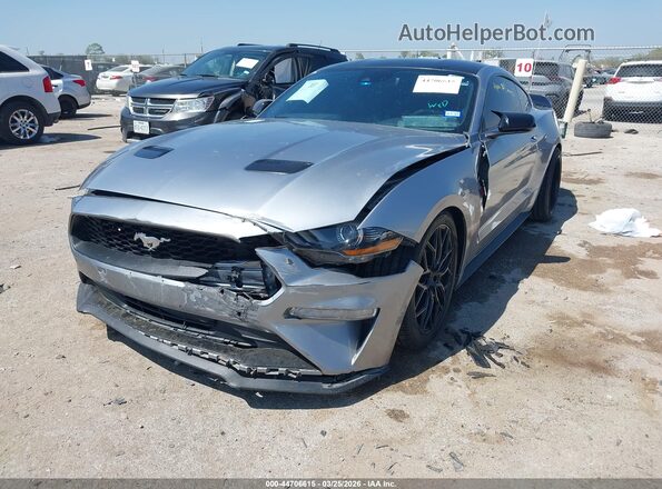 1FA6P8TH3N5106111 2022 FORD MUSTANG Silver Vista tres cuartos delantera izquierda