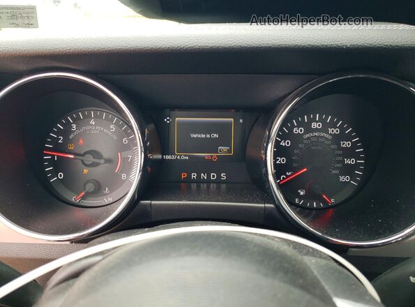 1FA6P8TH4H5247015 2017 FORD MUSTANG Silver Widok zestawu wskaźników