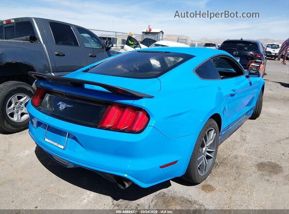 1FA6P8TH4H5259651 2017 FORD MUSTANG Blue Задня права чверть