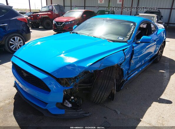 1FA6P8TH4H5259651 2017 FORD MUSTANG Blue Передня ліва чверть