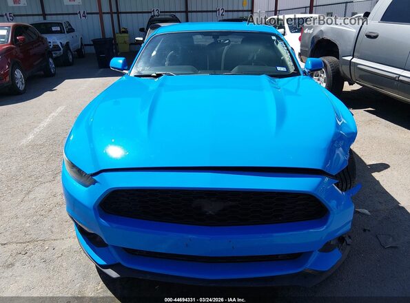 1FA6P8TH4H5259651 2017 FORD MUSTANG Blue Вид щитка приладів