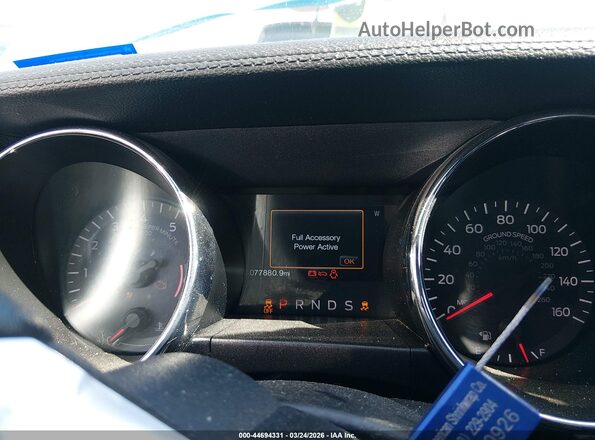 1FA6P8TH4H5259651 2017 FORD MUSTANG Blue Вид задніх сидінь