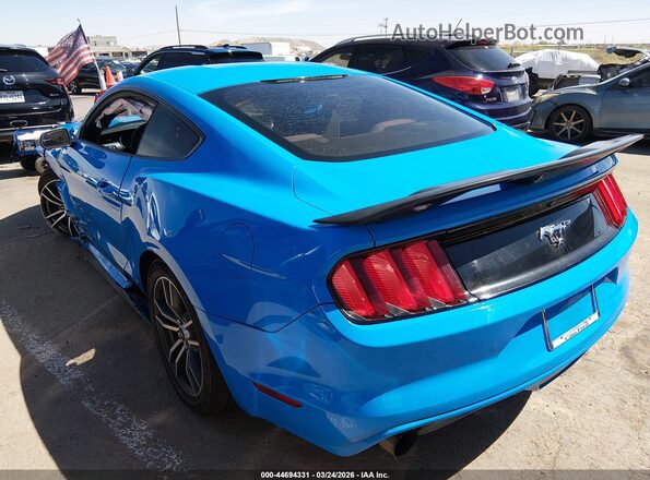 1FA6P8TH4H5259651 2017 FORD MUSTANG Blue Задня ліва чверть