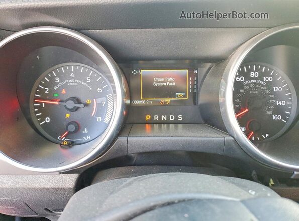 1FA6P8TH4M5100428 2021 FORD MUSTANG Red Vista del cuadro de instrumentos