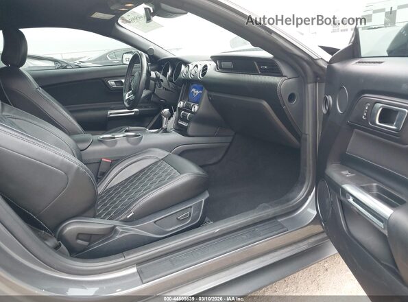 1FA6P8TH4M5148284 2021 FORD MUSTANG Gray წინა სალონის ხედი