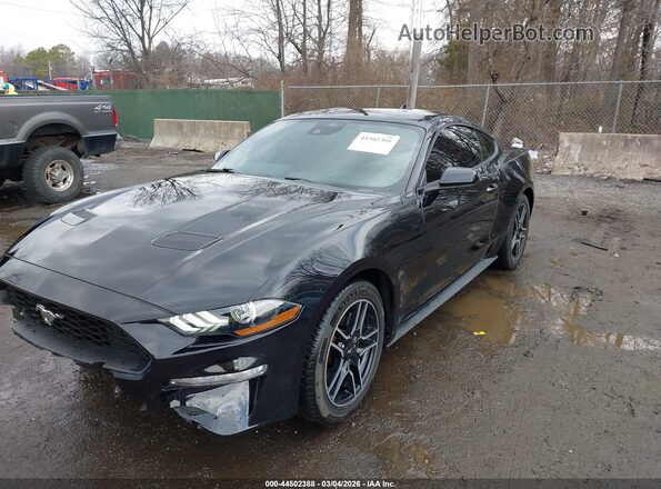 1FA6P8TH4N5125234 2022 FORD MUSTANG Черный Передняя левая четверть