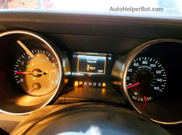1FA6P8TH5M5146429 2021 FORD MUSTANG Red Vista del cuadro de instrumentos