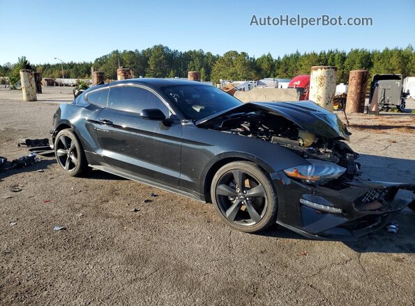 1FA6P8TH6M5146861 2021 FORD MUSTANG Черный Передняя правая четверть