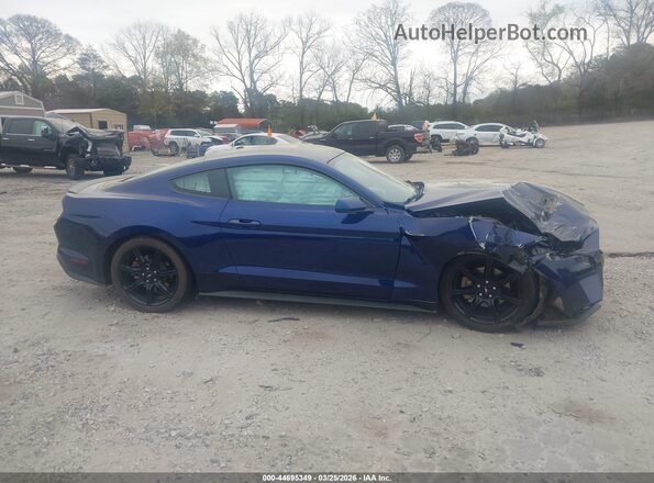 1FA6P8TH7K5200603 2019 FORD MUSTANG Синий Вид задней части салона