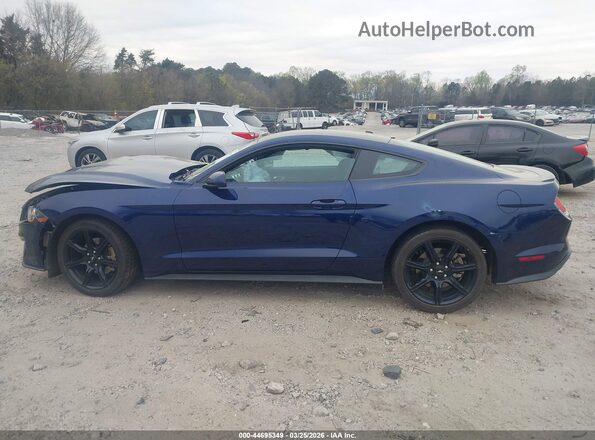 1FA6P8TH7K5200603 2019 FORD MUSTANG Синий Панорамный вид салона 360°