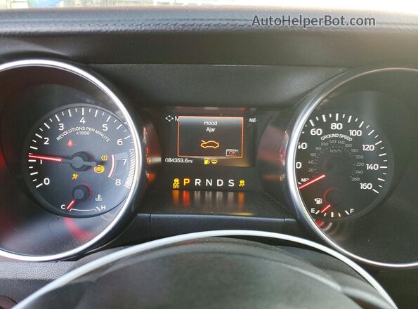 1FA6P8TH7M5101086 2021 FORD MUSTANG Красный Вид щитка приборов
