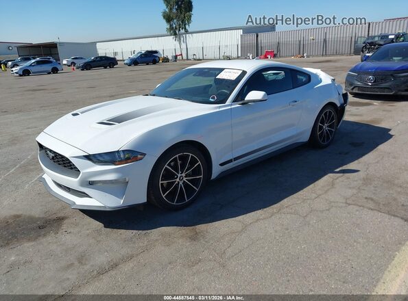 1FA6P8TH7M5152085 2021 FORD MUSTANG White Առջևի ձախ երեք քառորդ տեսարան