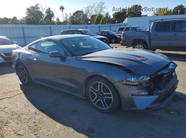 1FA6P8TH8M5103221 2021 FORD MUSTANG Gray Przód prawy