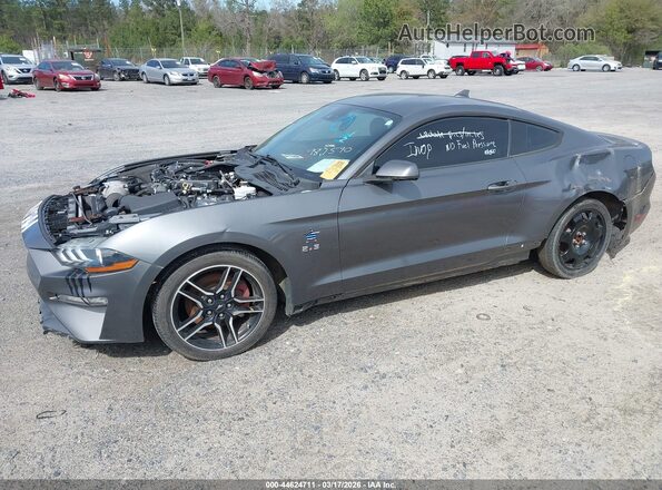 1FA6P8TH8M5151446 2021 FORD MUSTANG Black Առջևի ձախ երեք քառորդ տեսարան