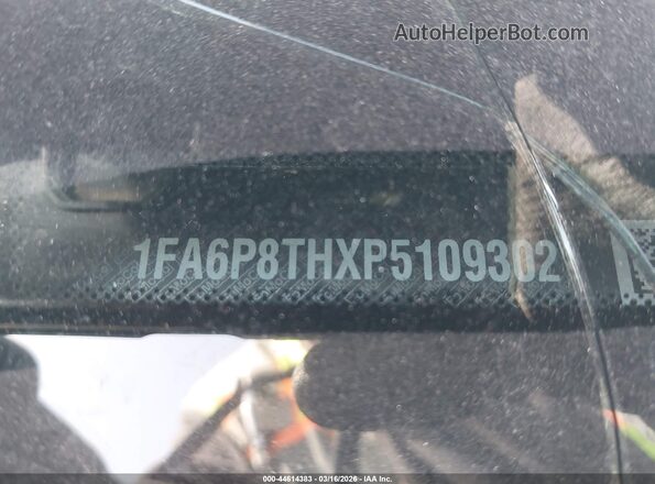 1FA6P8THXP5109302 2023 FORD MUSTANG Black Շարժիչի բաժամունքի տեսք