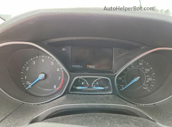 1FADP3F24HL285504 2017 FORD FOCUS Silver Вид щитка приладів