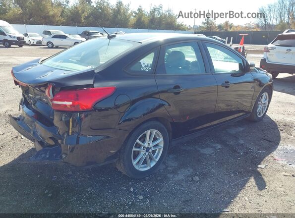 1FADP3F27HL322433 2017 FORD FOCUS Black Rear right