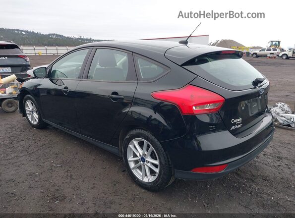 1FADP3K27JL300962 2018 FORD FOCUS Black Задня ліва чверть